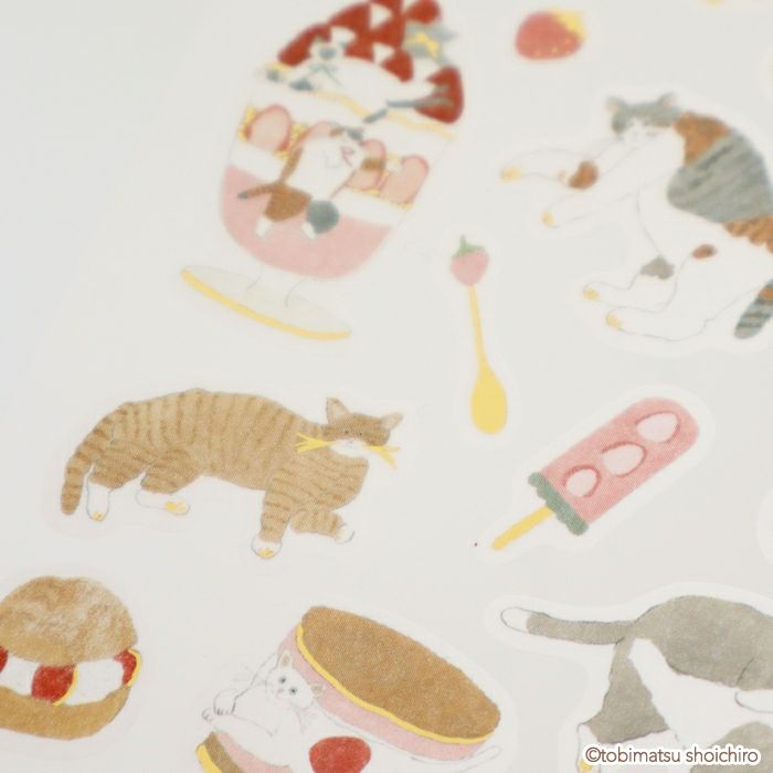 Furukawashiko Foil Sticker Sheet - Strawberry Sweets