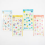 Furukawashiko Clear Sticker Sheet - Animal Sweets Workshop - Soda Cat