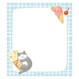Furukawashiko Memo Pad - Cat and Ice Cream