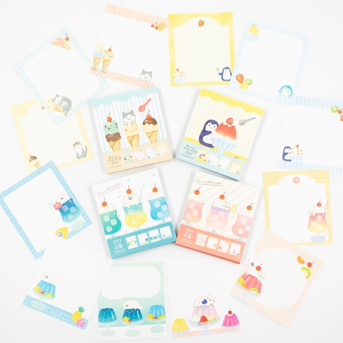 Furukawashiko Memo Pad - Cat and Ice Cream