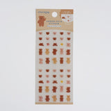 Furukawashiko Chocolog Choco-Peta Stickers - Bear