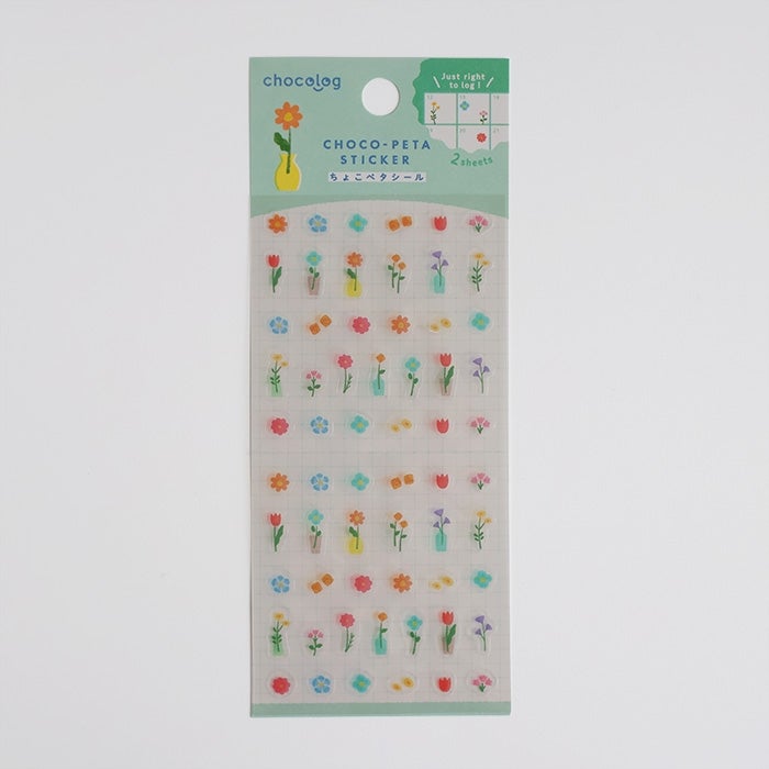 Furukawashiko Chocolog Choco-Peta Stickers - Flower