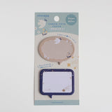 Furukawashiko Chocolog Choco-Peta Sticky Notes - Birds and Stars