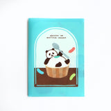 Furukawashiko A5 Clear File - Relaxing Panda