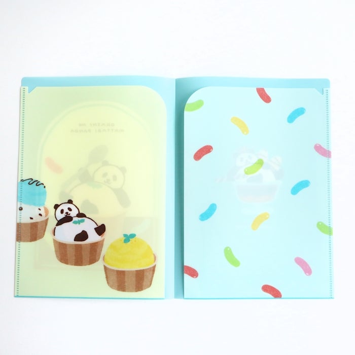 Furukawashiko A5 Clear File - Relaxing Panda