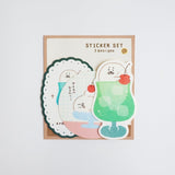 Furukawashiko Sweets Animal Workshop Sticker Set - Cream Seal
