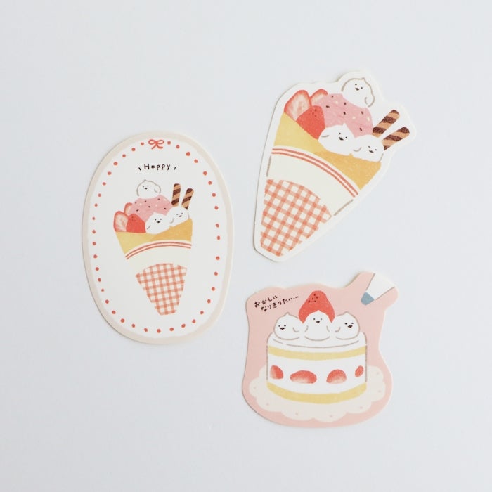 Furukawashiko Sweets Animal Workshop Sticker Set - Kotori