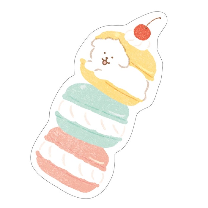 Furukawashiko Sweets Animal Workshop Sticker Set - Trapped Dog