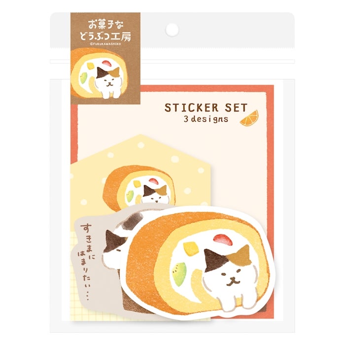 Furukawashiko Sweets Animal Workshop Sticker Set - Sukima Nyanko