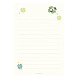 Furukawashiko Stamp Letter Set - Panda and Clover