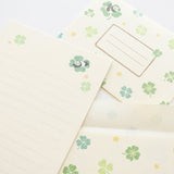 Furukawashiko Stamp Letter Set - Panda and Clover