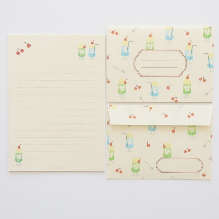Furukawashiko Stamp Letter Set - Cream Soda