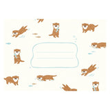 Furukawashiko Stamp Letter Set - Smooth-Swimming Otter
