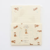 Furukawashiko Stamp Letter Set - Smooth-Swimming Otter