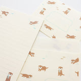 Furukawashiko Stamp Letter Set - Smooth-Swimming Otter