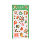 Furukawashiko Foil Sticker Sheet - Yarn and Bear