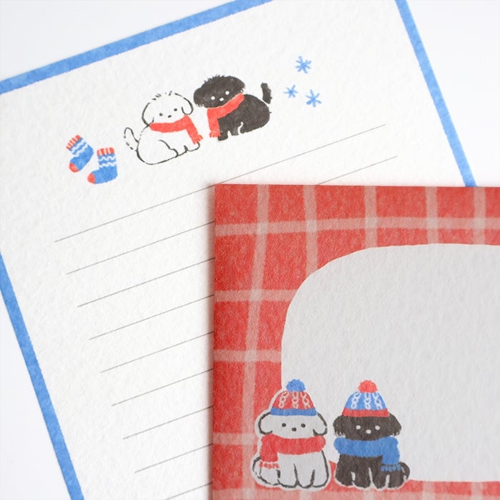 Furukawashiko Today's Letter Set - Snow and Dog – Atlas Stationers