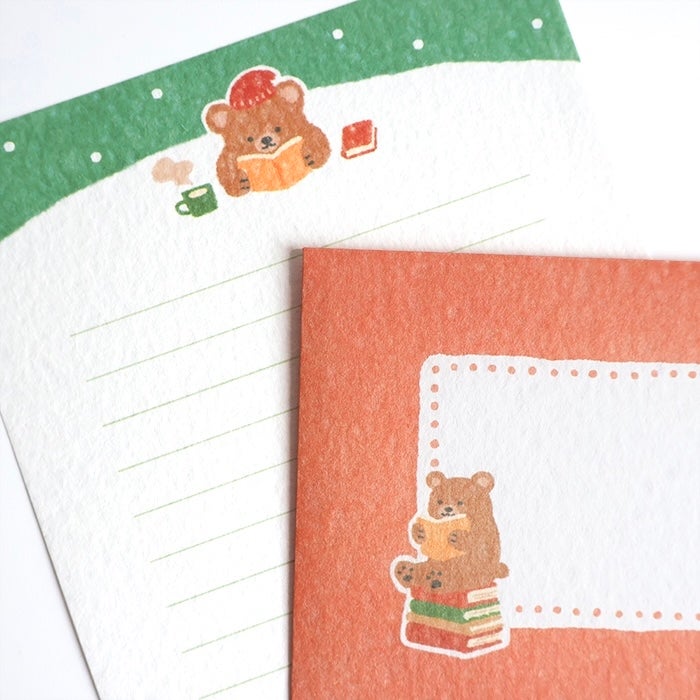 Furukawashiko Today's Letter Set - House and Bear – Atlas Stationers