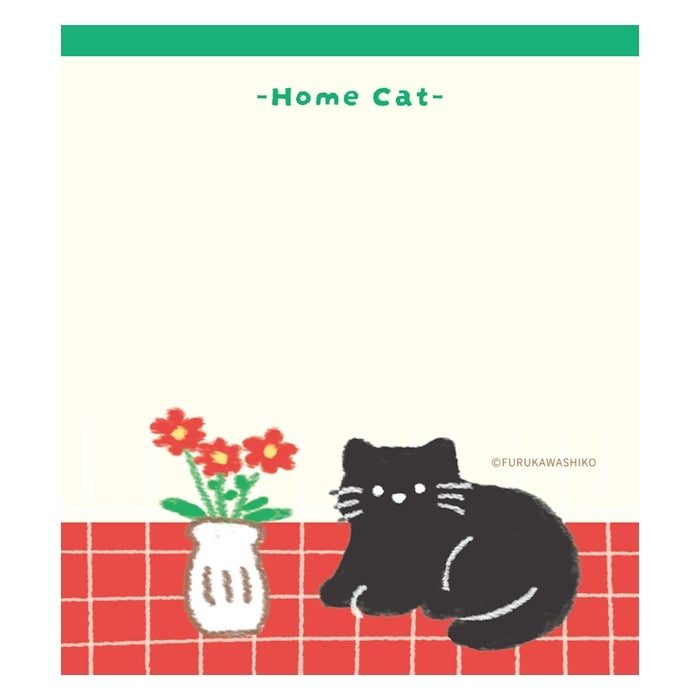 Furukawashiko Memo Pad - House and Cat