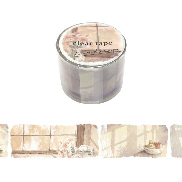 Mind Wave Clear Washi Tape - Landscape Series - Dusk
