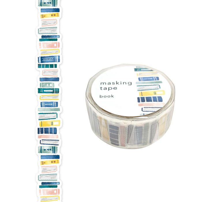 Mind Wave Die-Cut Decoration Masking Tape - Blue Books