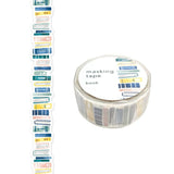 Mind Wave Die-Cut Decoration Masking Tape - Blue Books