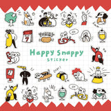 Mind Wave Happy Snappy Stickers - Red