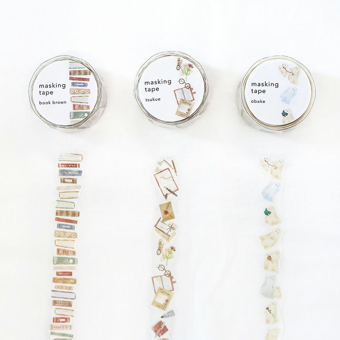 Mind Wave Die-Cut Decoration Masking Tape - Obake