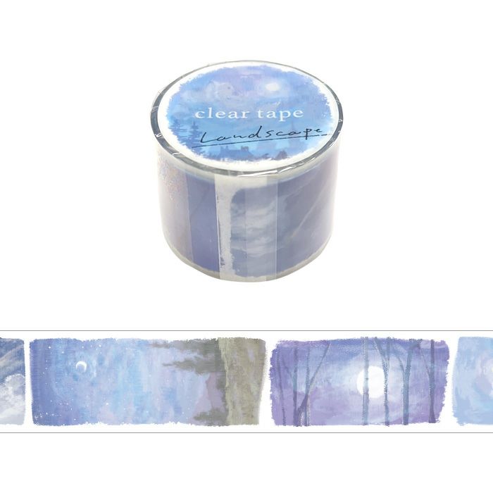 Mind Wave Clear Washi Tape - Landscape Series - Moonlight