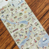 Mind Wave Town Map Stickers - Green