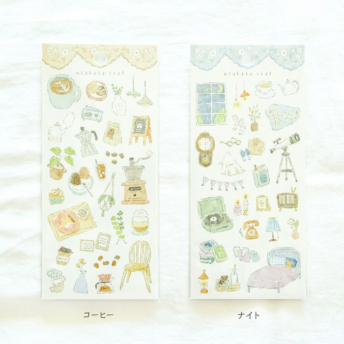 Mind Wave Utakata Stickers - Night