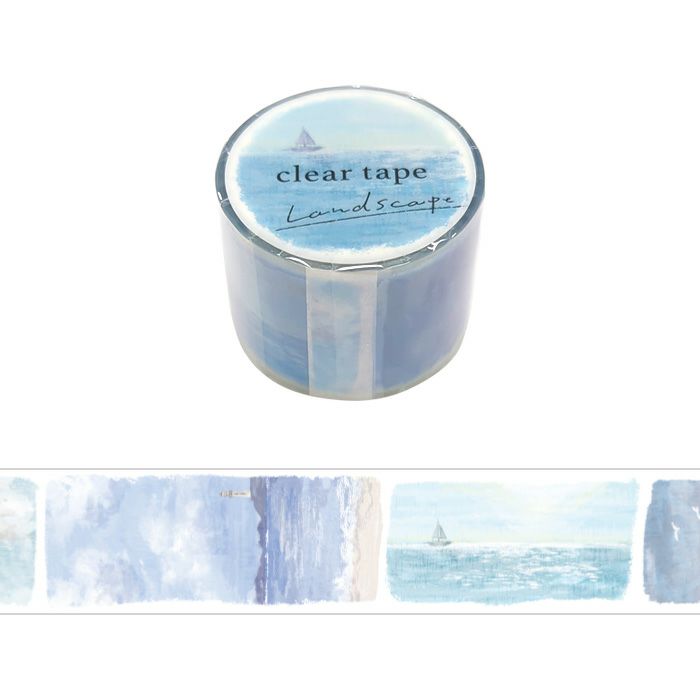 Mind Wave Clear Washi Tape - Landscape Series - Calm Morning