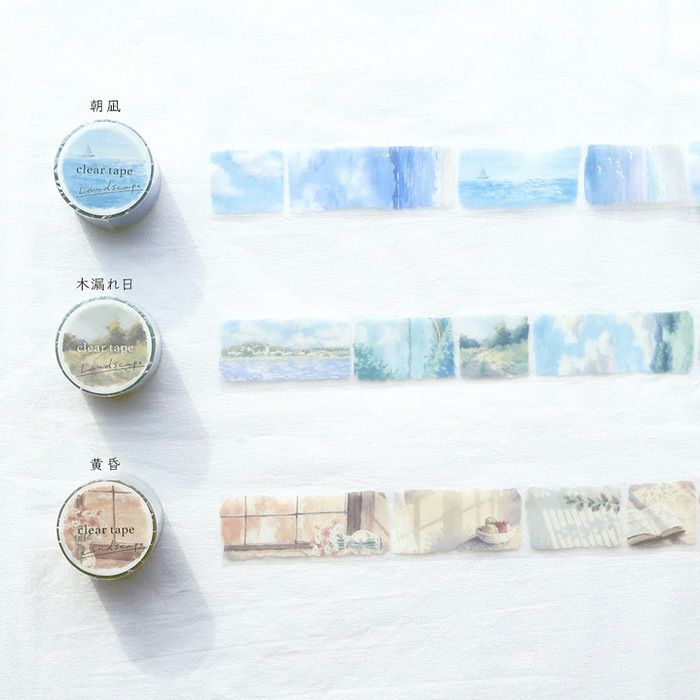 Mind Wave Clear Washi Tape - Landscape Series - Sun Filtering Through Trees