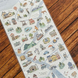 Mind Wave Town Map Stickers - White