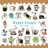 Mind Wave Happy Snappy Stickers - Brown