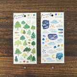 Mind Wave Painting Stickers - Forest