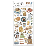 Mind Wave Painting Stickers - Coffee