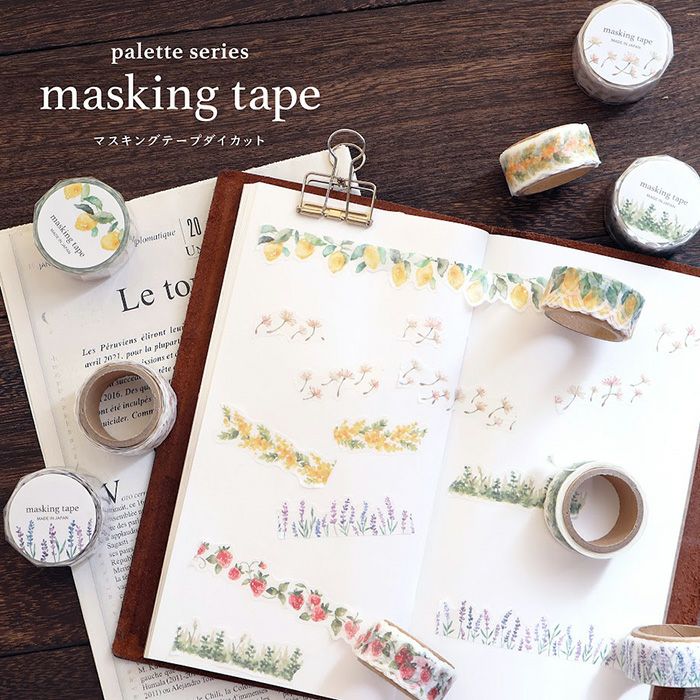 Mind Wave Die-Cut Decoration Masking Tape - Palette Series - Strawberry