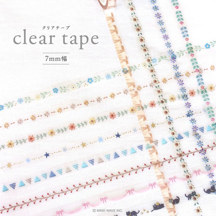 Mind Wave Hokkori Clear Masking Tape - Ribbon