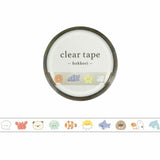 Mind Wave Hokkori Clear Masking Tape - Aquarium