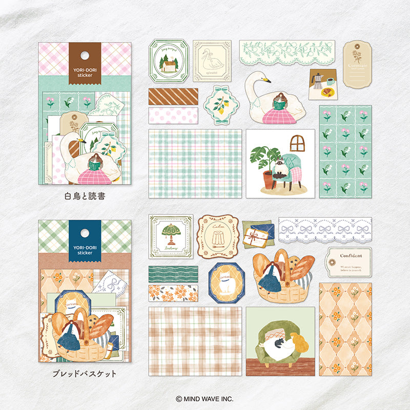 Mind Wave Yori-Dori Stickers - Bread Basket