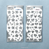 Mind Wave Shiny Metal Stickers - Heart