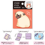 Mind Wave Stand Stick Marker Sticky Notes - Pug's Bottom
