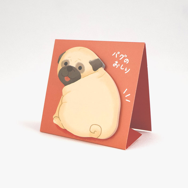 Mind Wave Stand Stick Marker Sticky Notes - Pug's Bottom