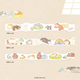 Mind Wave Ohirune Family Die-Cut Masking Tape - Inukai Family