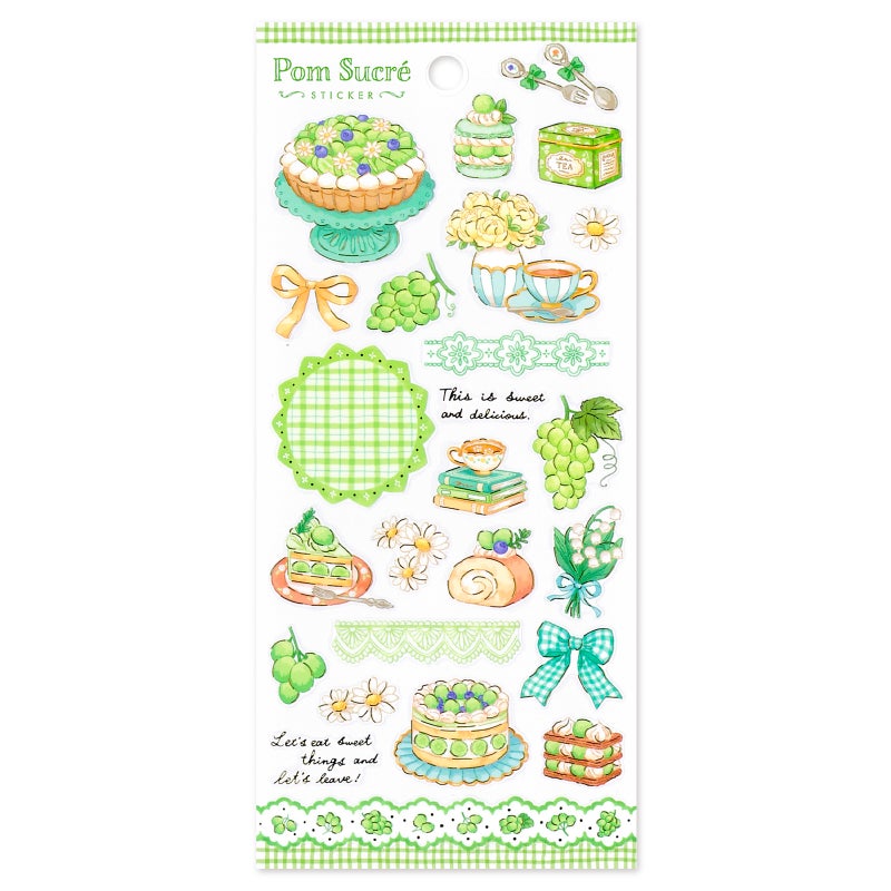 Mind Wave Pomme Sucre Stickers - Green