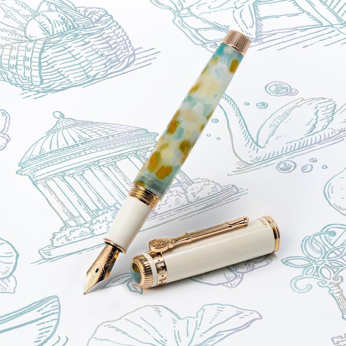 Dominant Industry Keyno Fountain Pen - No.001 Serenity