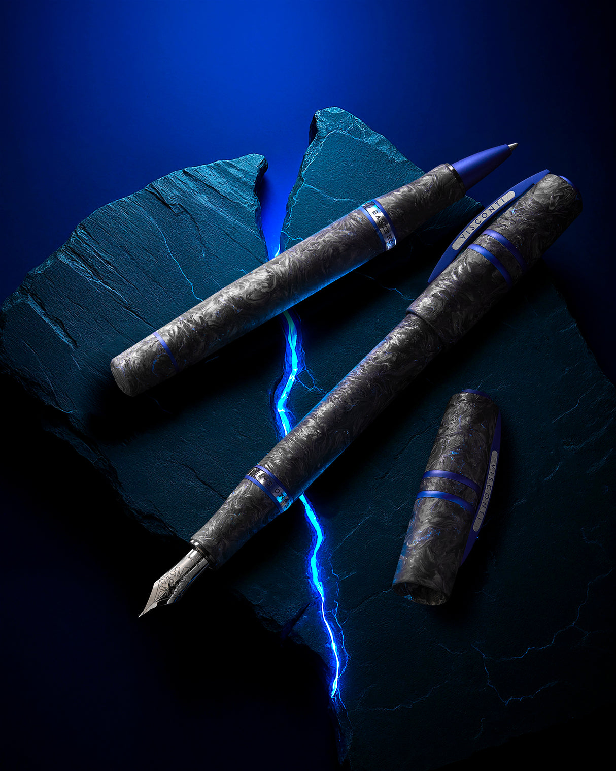 Visconti Homo Sapiens Fountain Pen - Carbon Abyssus (Limited Edition)