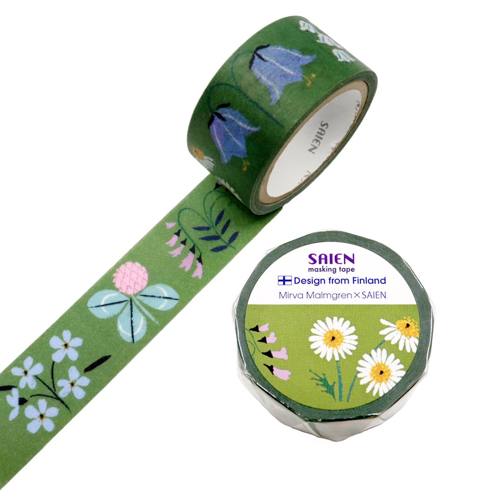Kamiiso Washi Tape - Mirva Malmgren - Flowers for the Nightless Night