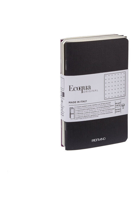 Fabriano Ecoqua Pocket-Sized Notebook - 4 Notebook Pack